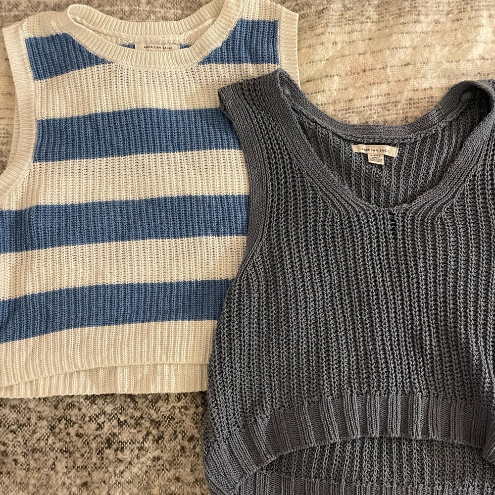 Striped and Solid Knit Tank Tops
